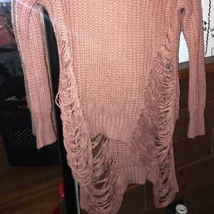 Knit sweater yarn nude pink